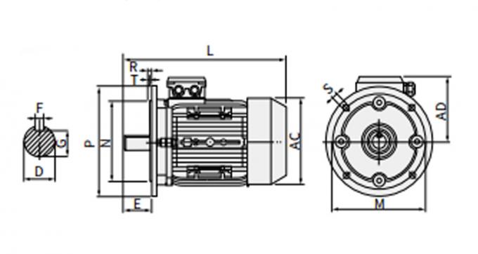 50Hz 0,75KW 1HP 1440rpm Jednopasowy kondensator - uruchomienie Asynchroniczny silnik indukcyjny 220V/230V AC Volta 60Hz Częstotliwość moc znamionowa 5