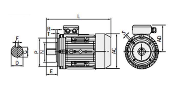 50Hz 0,75KW 1HP 1440rpm Jednopasowy kondensator - uruchomienie Asynchroniczny silnik indukcyjny 220V/230V AC Volta 60Hz Częstotliwość moc znamionowa 6