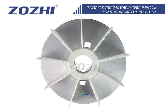 Y2-180-4/6/8 52×290mm 9 Blades Polypropylene (PP) Cooling Fan Blade for 180 Frame Electric AC Motor 75mm height