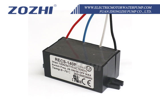 RECS-140P 115V Akcesorium do silnika z elektronicznym przełącznikiem odśrodkowym z konstrukcją uszczelnioną żywicą epoksydową i automatycznym rozładowaniem kondensatora